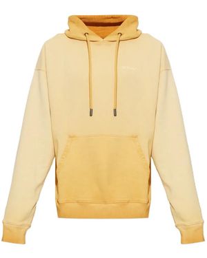 Off-White c/o Virgil Abloh Sudadera De Algodón Con Capucha Y Logo - Amarillo