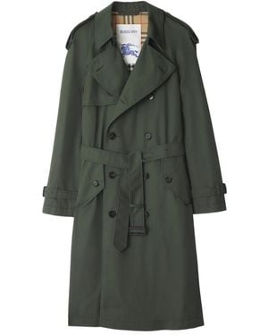 Burberry Gabardine Trenchcoat - Groen