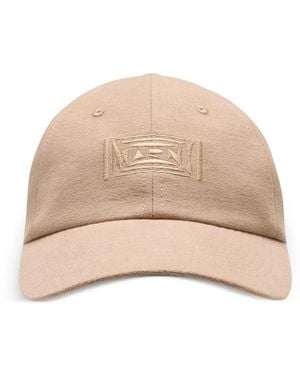 Marni Baseballkappe Mit Logo-Stickerei - Natur