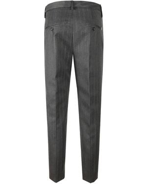 Dondup Pinstripe Trousers - Grey