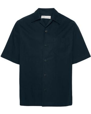MODES GARMENTS Short-Sleeve Poplin Shirt - Blue