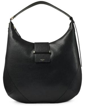 Jimmy Choo Bar Leather Shoulder Bag - Black