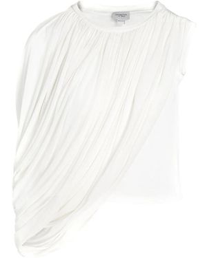 Giambattista Valli Drapierte Bluse - Weiß