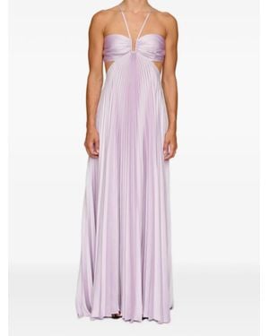 A.L.C. Pleated Cutout Dress - Purple