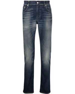 McQueen Jeans Mcqueen Graffiti - Blu