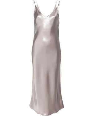 BOSS Vestido midi con brillo metalizado - Gris