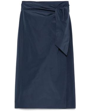 Weekend by Maxmara Wrap-Tie Skirt - Blue