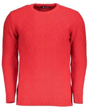 U.S. Grand Diamond-Knit Cotton Jumper - Red