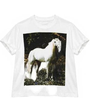 Anntian Camiseta Con Motivo De Caballo - Negro