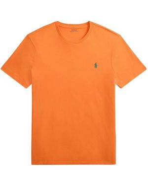Polo Ralph Lauren Embroidered-Pony T-Shirt - Orange