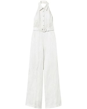 Twinset Halterneck Jumpsuit - White
