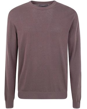 Zanone Crewneck T-Shirt - Purple