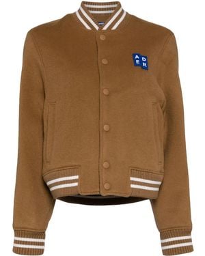 Adererror Trs Tag Varsity Jacket - Brown