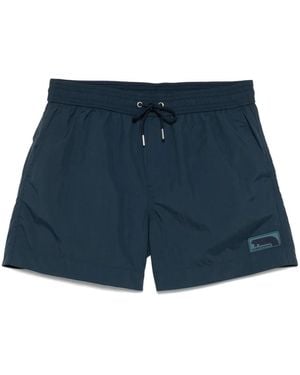 Maison Kitsuné Flash Fox Badeshorts - Blau