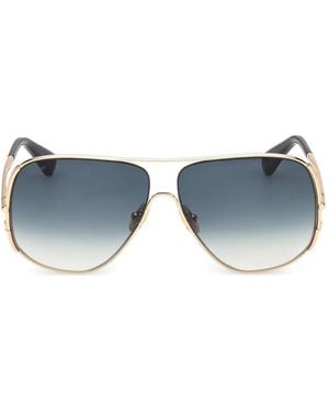 Max Mara Eyewear Pilot-Frame Sunglasses - Blue