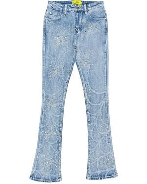 GUAPI Embellished Trousers - Blue
