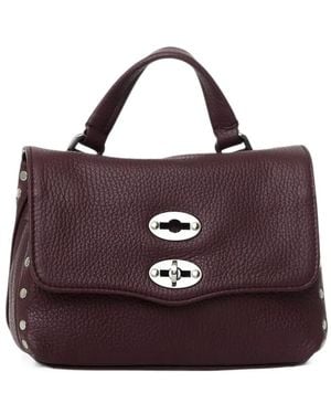 Zanellato Sacoche Postina Baby Ornée De Clous - Violet