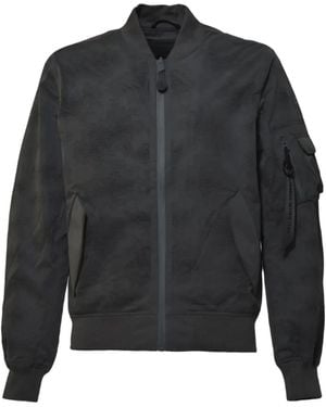 Alpha Industries Camouflage-Pattern Zip-Up Bomber Jacket - Grey