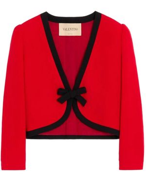 Valentino Garavani Wool Crepe Jacket - Red