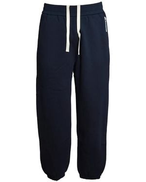 Jil Sander Cotton Terry Joggers - Blue
