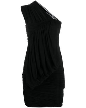 Rick Owens One-Shoulder Short Dress - Black