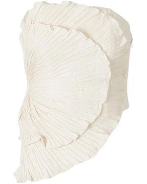 ANDRES OTALORA Las Olas Pleated Top - White