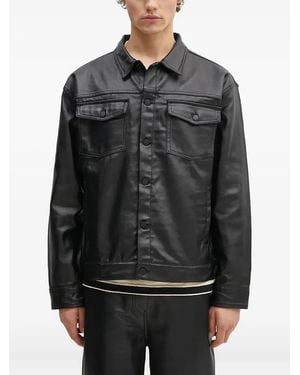 Pleasures Button-Fastening Flap-Pocket Shirt Jacket - Grey