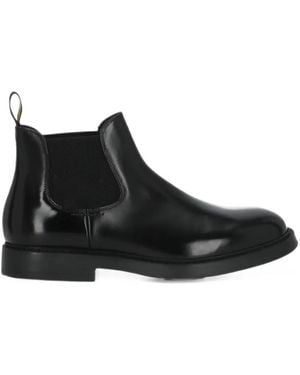 Doucal's Elasticated-Side Ankle Boots - Black