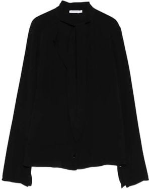 Patrizia Pepe Long Sleeve Blouse - Black
