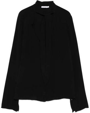 Patrizia Pepe Long Sleeve Blouse - Black