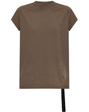 Rick Owens Small Level Decorative-Stripe T-Shirt - Brown