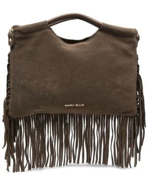 Marc Ellis Borsa Tote Camelia Con Frange - Nero