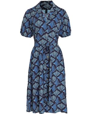 Lygia & Nanny Abito Midi Themis Bio - Blu
