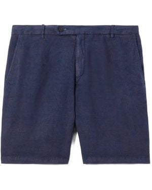 MC2 Saint Barth Sebastian Linen Shorts - Blue