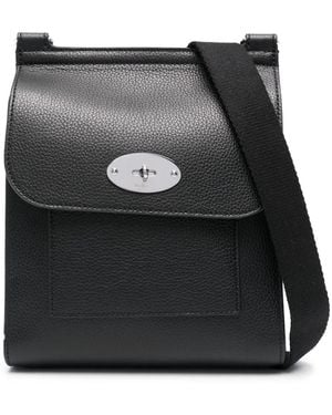 Mulberry Small Antony Leather Messenger Bag - Black
