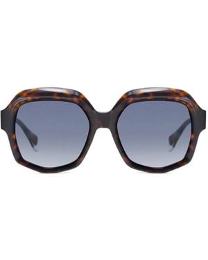 Gigi Studios Geometric-Frame Sunglasses - Blue