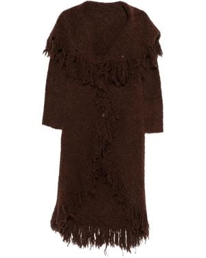 Cult Gaia Victoria Duster Mantel mit Fransen - Braun