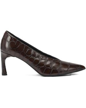 Halmanera Pointed-Toe Court Shoes - Brown