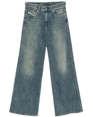 DIESEL Faded Flared Jeans - Blue