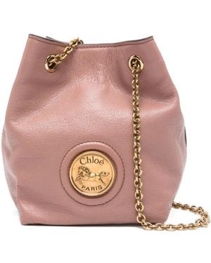 Chloé Borsa A Secchiello Horse Medal Mini - Rosa