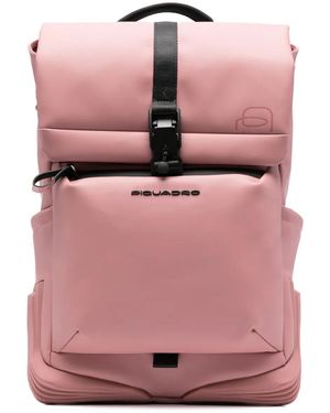 Piquadro Water-Resistant Laptop 14" Backpack - Pink