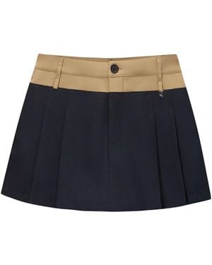Musium Div. Shorts Mit Bundfalten - Blau