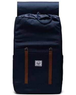 Herschel Supply Co. Retreat Leather-Trimmed Backpack - Blue