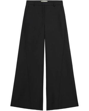 Blumarine Pantaloni A Gamba Ampia - Nero