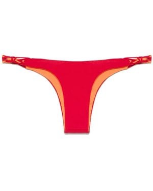 Isa Boulder Tri-Twist Bikini Bottom - Red