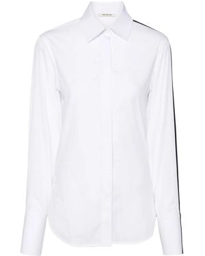 Peter Do Side-Stripe Cotton Shirt - White