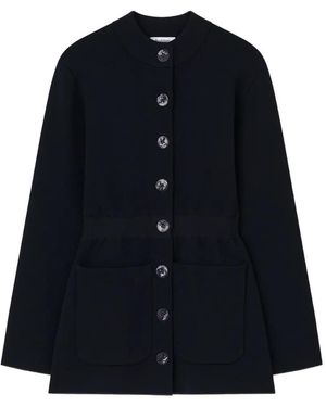 Rodebjer Cárdigan The Yeom Con Cuello Alto - Azul