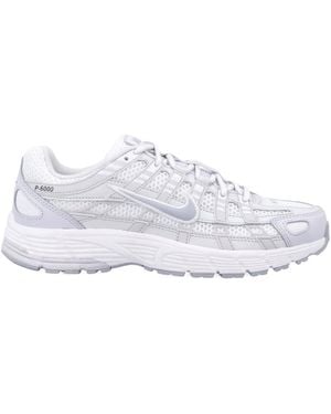 Nike P-6000 Mesh Panelled Trainers - White