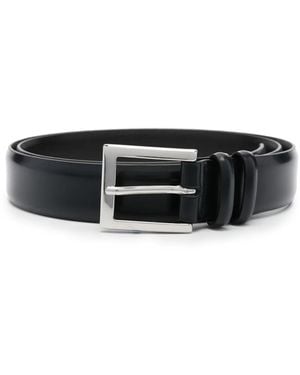 Orciani Leather Adjustable-Fit Belt - Black