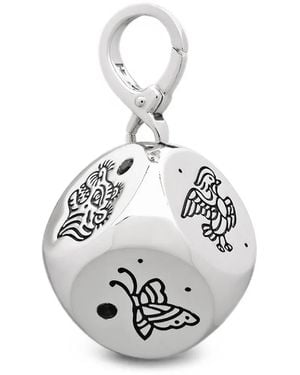 Tom Wood Roll The Dice Charm - White